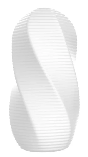 Hero Swirl Masturbator texturat lungime 9 cm alb TPE
