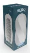 Hero Swirl Masturbator texturat lungime 9 cm alb TPE