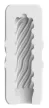 Hero Masturbator Soft Textured Interior 13cm White TPE