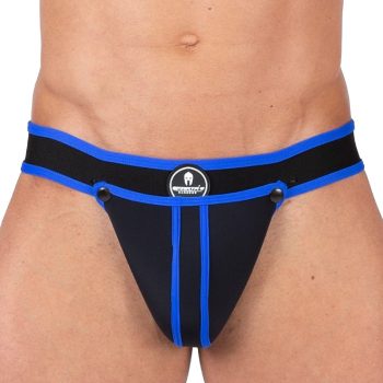 Jockstrap Shell – stílusos fekete-kék alsónemű