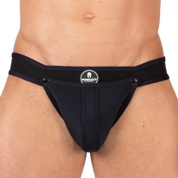   Prémium Jockstrap Shell – elegáns fekete férfi alsónemű