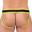 Jockstrap Shell – fekete-sárga prémium férfi alsónemű