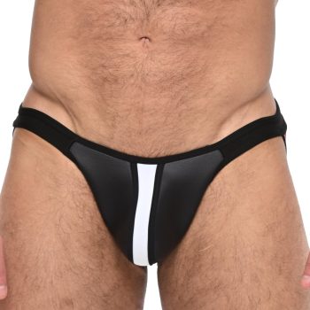 Troy – stílusos fekete-fehér jockstrap prémiumnak
