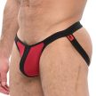 Jockstrap Troy – prémium bordeaux-fekete férfi fehérnemű