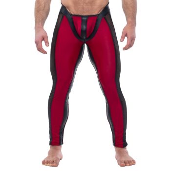 Perseo – fekete-bordó stílusos leggings