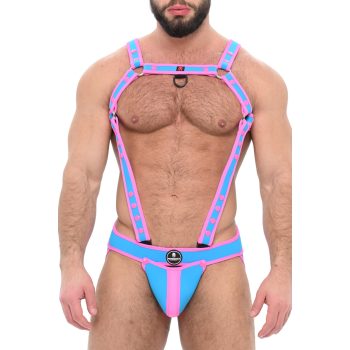 Army Blue-Pink – prémium jock és hám szett
