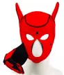 Puppy Fox Neoprén Kapucni Piros-Fekete - Intim Élményekhez - 3