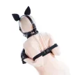Puppy Kit 6 darabos fekete-vörös szett - Prémium kutyás kiegészítők - 6