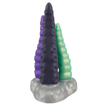 Triple Dildo Tri Tentak - Háromsoros Érdeklődést Keltő Pénisztformáló Készség 19 x 9,5 cm