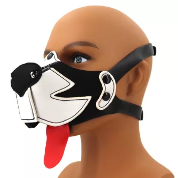 Muz Puppy Szájkosár Fekete-Fehér - Stílusos és Kényelmes Megoldás Kutyáknak