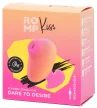 Kiss Stimulator clitoral 3 nivele de suctiune 6.5 cm Roz-portocaliu din silicon
