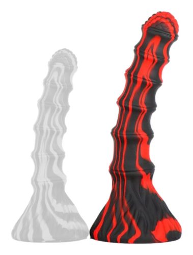 Accordio L – dizájnos piros-fekete dildó 20 x 4.7 cm