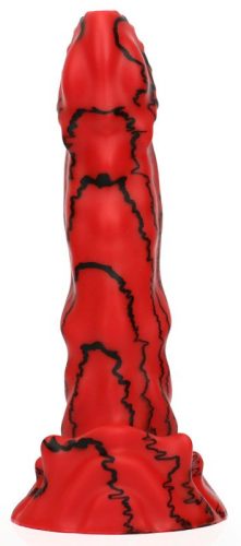 Gode Drakor – prémium, 19 cm-es, vörös színű vibrátor