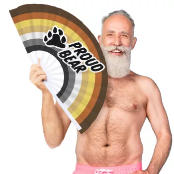 Proud Bear Fan 64cm Polyester