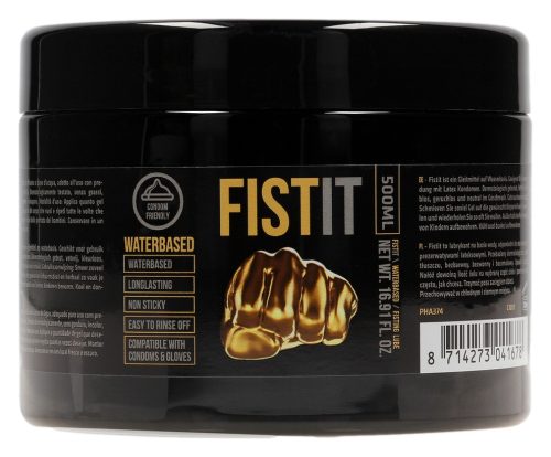 Fist It Vízbázisú Síkosító 500ml - Elegáns fekete tégelyben