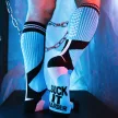Chaussettes hautes Sucker – érzéki kék combfelső zoknik