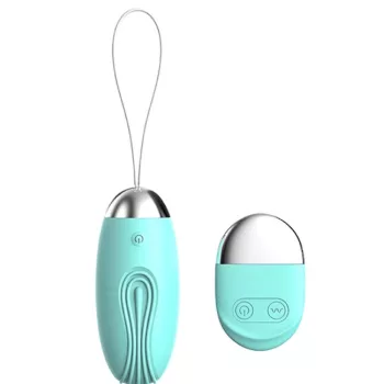   Távirányítós vibrációs tojás 10 mód 7,9 cm miętazöld