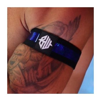   Illuminator Black-Blue - fényvisszaverő karszalag párosban