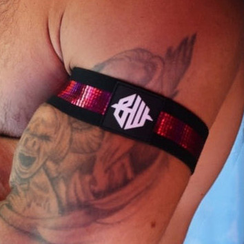 Illuminator Black-Pink – kényelmes karpánt szett x2