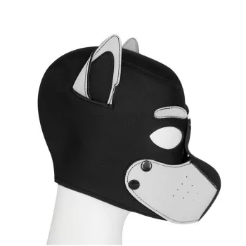 Kutyamaszk Kivehető pofa Neoprén 58 5-61 cm fekete-fehér