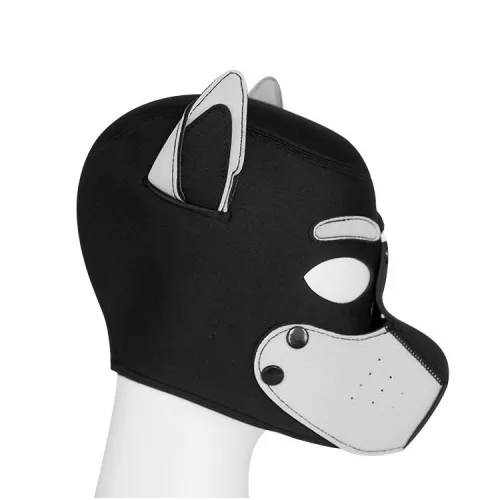 Kutyamaszk Kivehető pofa Neoprén 58 5-61 cm fekete-fehér