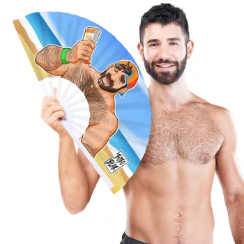 Giant Beach Cum Fan 64cm Charming Bear Design