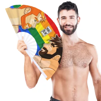 Adam & Yves Giant Pride Fan Lightweight Fabric 64cm