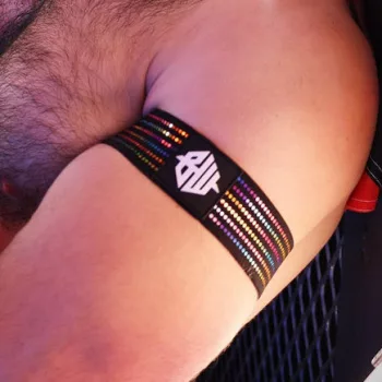   Icon Pride Brățări elastice 3.8 cm Linii curcubeu set 2 bucăți