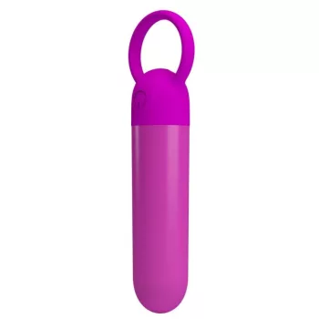   Mini vibrátor 10 rezgésmód USB töltés rózsaszín 6x1,8 cm szilikon