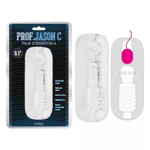 Palm Stroker Masturbator Transparent cu textură internă TPE