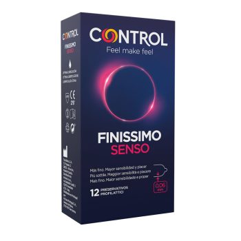 CONTROL Adapta Senso – rugalmas vibráló óvszer 12 db