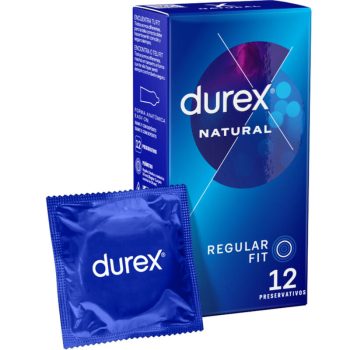 Durex Natural Plus – prémium óvszer, 12 darabos csomag