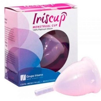   IRISCUP - kis rózsaszín menstruációs kupa + ingyenes sterilizáló táska