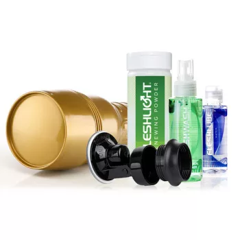  Fleshlight Masturbator masculin texturat cu miros de vanilie și capac protector