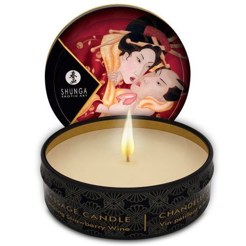 SHUNGA - MINI CARESS BY CANDELIGHT EPER ÉS CAVA MASSZÁZSGYERTYA 30 ML