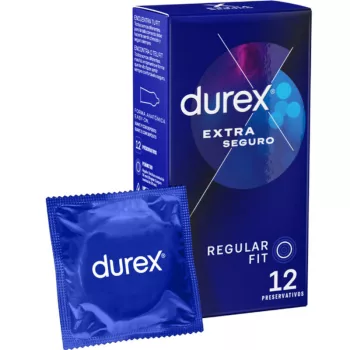   Durex Prezervative Latexflex Extra Safe 12 buc Transparent Lubrifiat 56mm