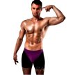 PASSION -BOXER 009 LILA/FEKETE EROTIKUS SZENVEDÉLY FEHÉRNEMŰ S/M - 2