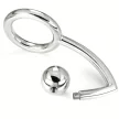 Metal Hard Inel Penis cu Stimulator Anal 45mm Otel Chirurgical