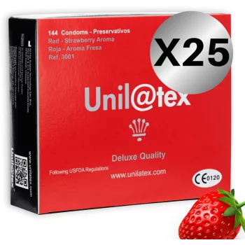 UNILATEX - PIROS / EPER TARTÓSÍTÓSZER CSOMAG 25 X 144 DARAB