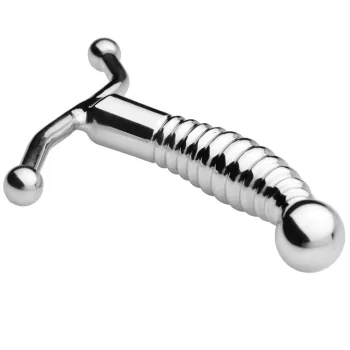 Metal Hard Steel Prostate Massager Ergonomic 12.7cm