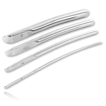 Metal Hard Urethral Dilator Stainless Steel 8mm Smooth Tip