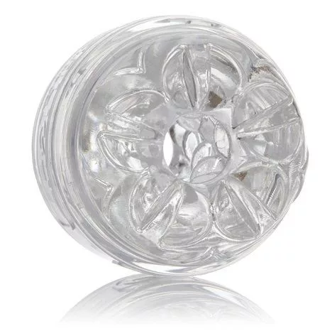 Fleshlight Masturbator compact cu textură interioară și două deschideri transparent