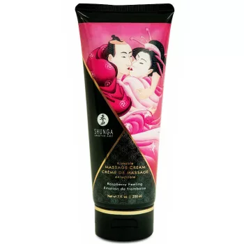   SHUNGA – málna masszázskrém 200 ml, érzéki kényeztetéshez