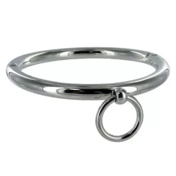 METAL HARD - BDSM nyaklánc karikával 18 cm