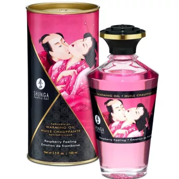 SHUNGA - Intenzív málna ízű masszázsolaj 100 ml