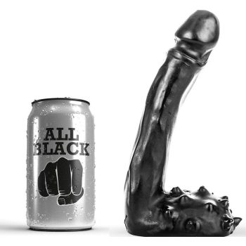 ALL BLACK - 19 cm-es élethű dildó