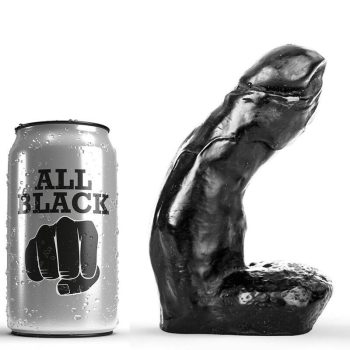 ALL BLACK – 15 cm realisztikus dildó