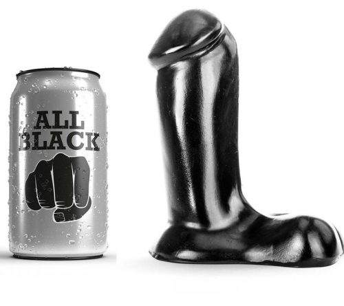 ALL BLACK – 14 cm élethű dildó