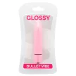 Glossy Vibrator silențios rezistent la apă 8,7 cm roz
