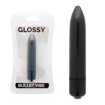 GLOSSY – prémium vékony vibrátor fekete színben